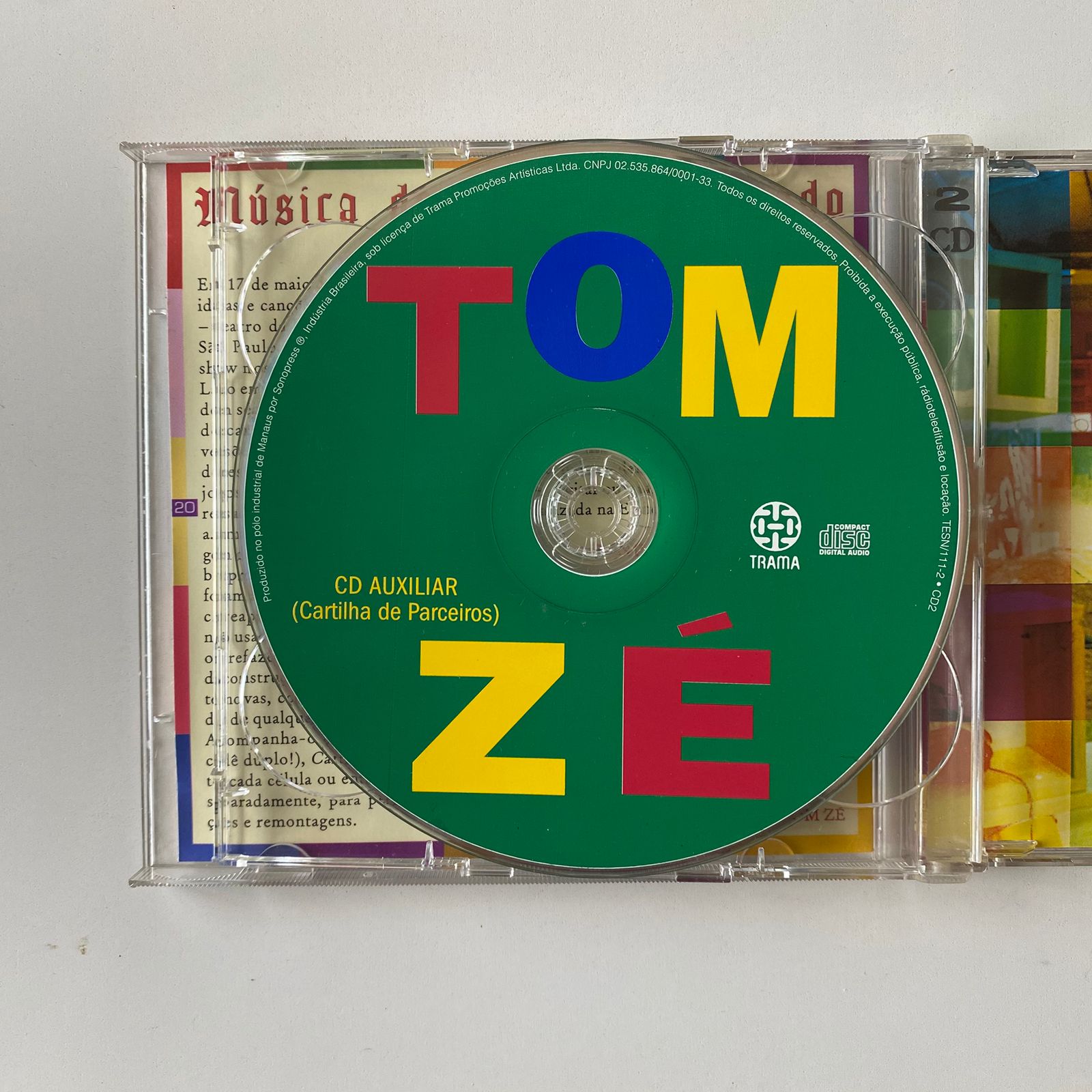 CD Tom Zé - Jogos De Amar (Faça Você Mesmo) - Duplo - Imagem 4