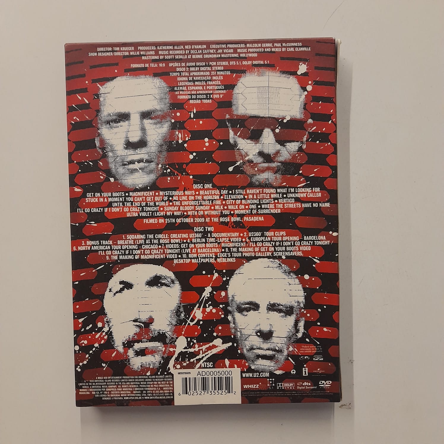 DVD U2 - 360° At The Rose Bowl - Duplo - Imagem 2