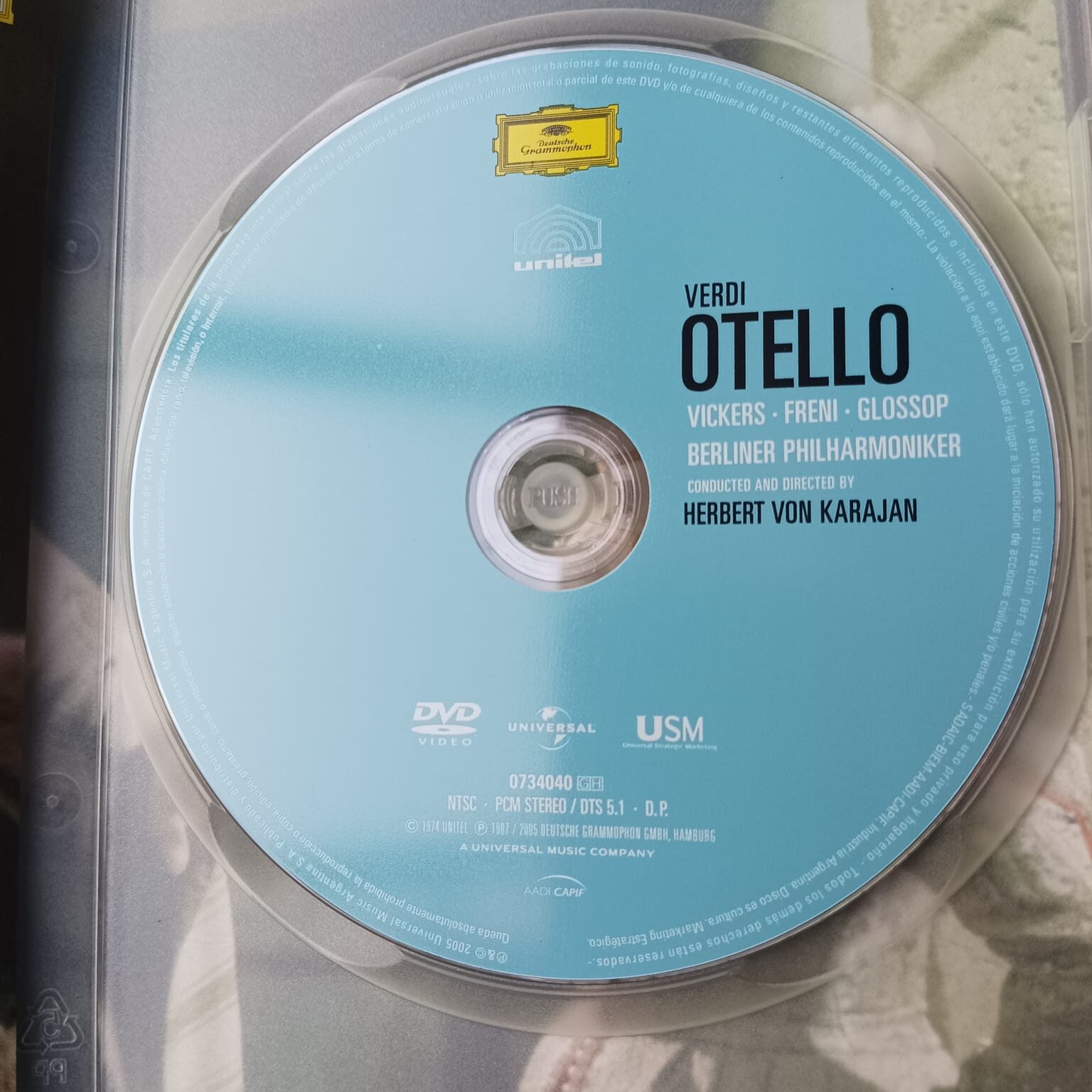 DVD Verdi - Otello - Reg; Herbert Von Karajan - Importado - Imagem 3