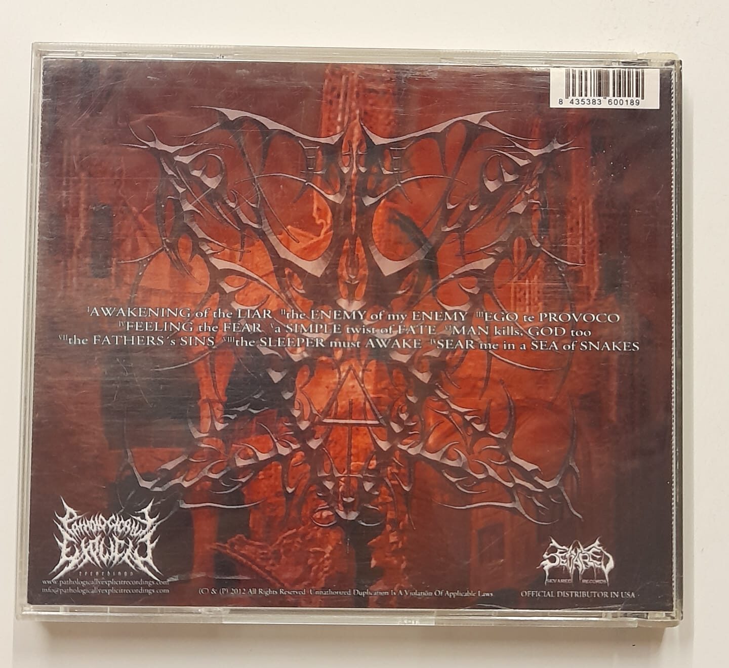 CD Scent Of Death – Of Martyrs's Agony And Hate - Importado - Imagem 2