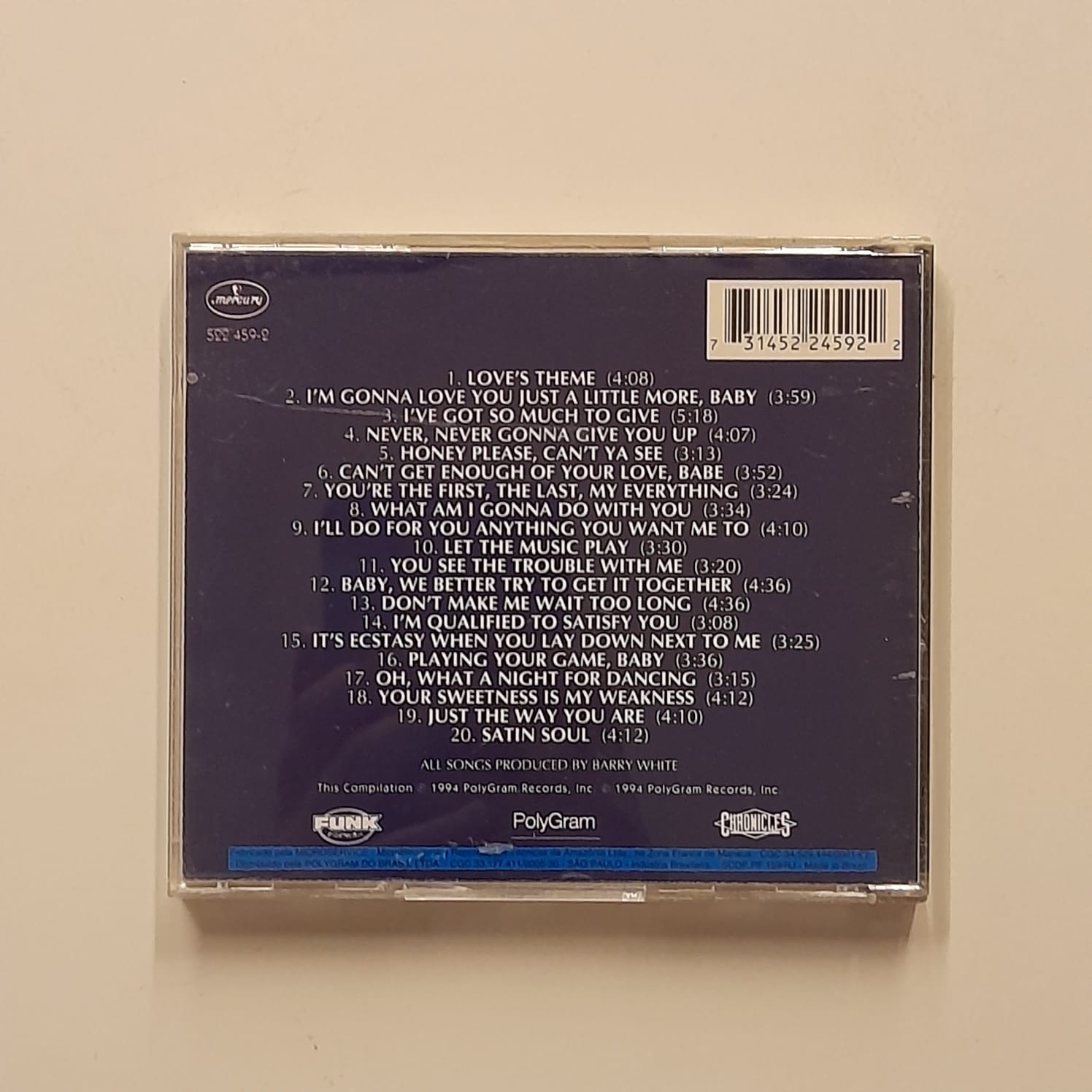 CD Barry White – All-Time Greatest Hits - Imagem 2