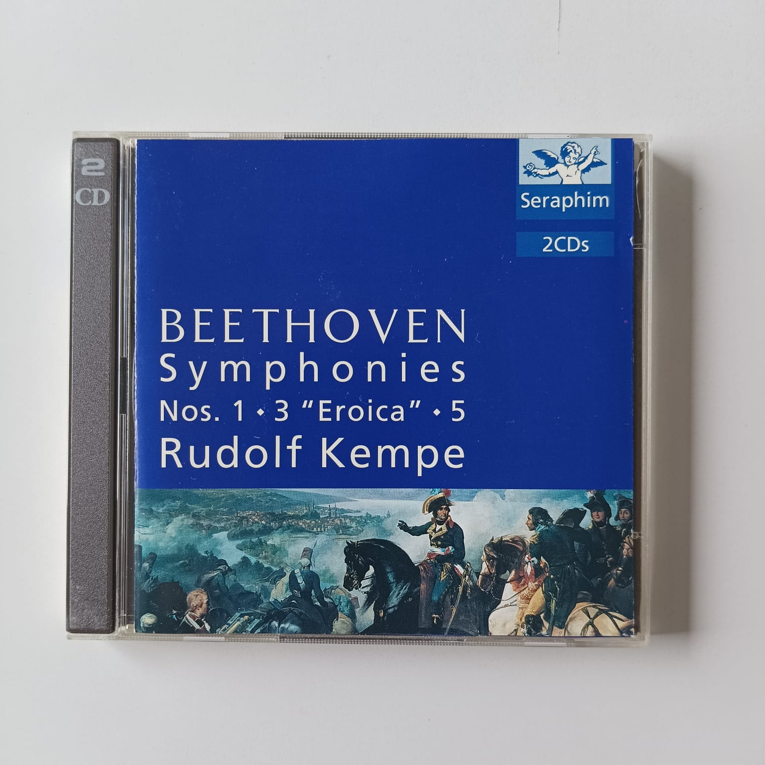 CD Beethoven - Symphonies Nos. 1-3 "Eroica" - 5 - Reg: Rudolf Kempe - Duplo Importado (2CDs)