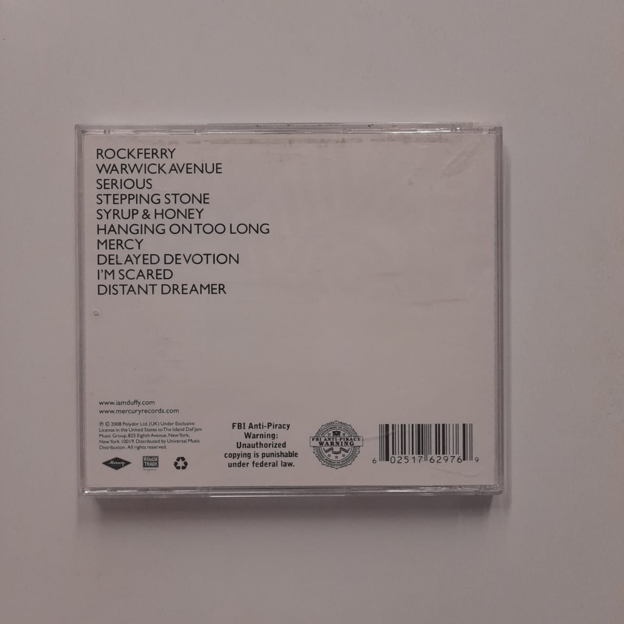 CD Duffy – Rockferry - Importado - Imagem 2
