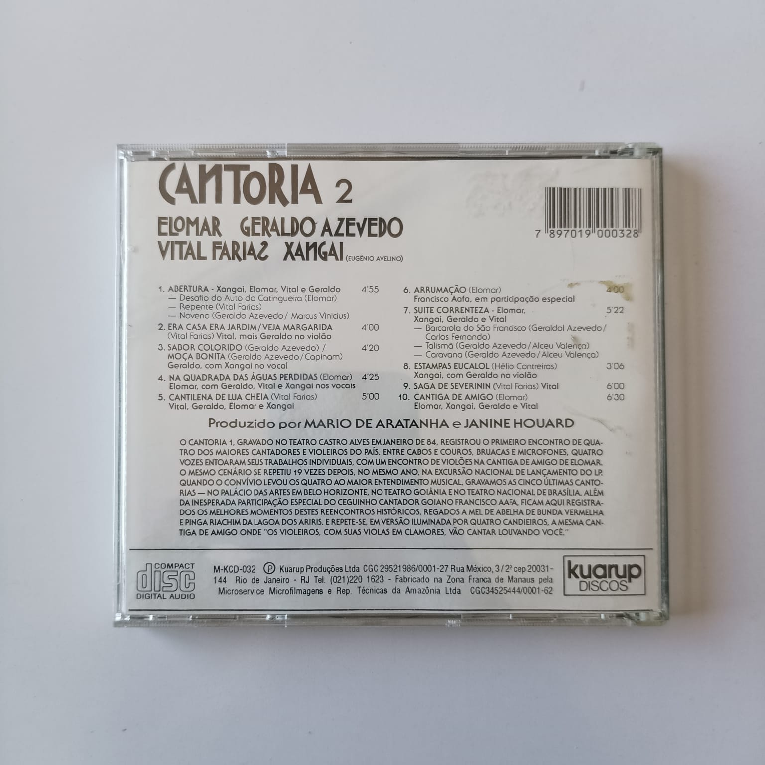 CD Elomar, Geraldo Azevedo, Vital Farias, Xangai - Cantoria 2 - Imagem 2