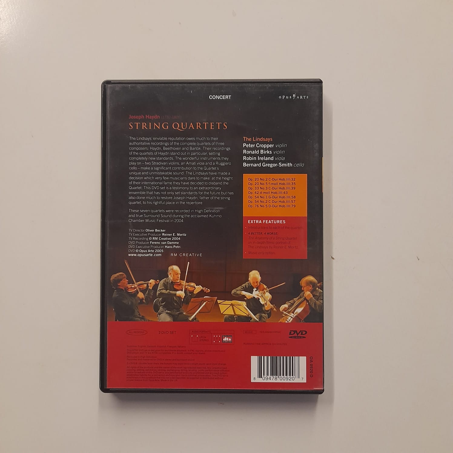 DVD The Lindsays – Haydn String Quartets - Duplo Importado - Imagem 2