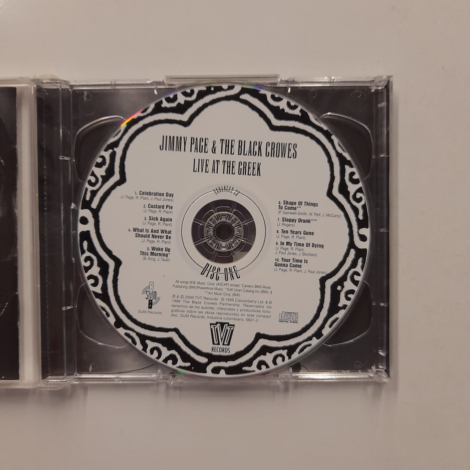CD Jimmy Page & The Black Crowes – Live At The Greek - Duplo Importado - Imagem 4