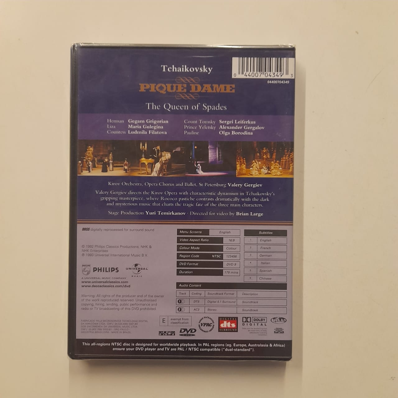 DVD Tchaikovsky – La Dame de Pique - Lacrado - Imagem 2