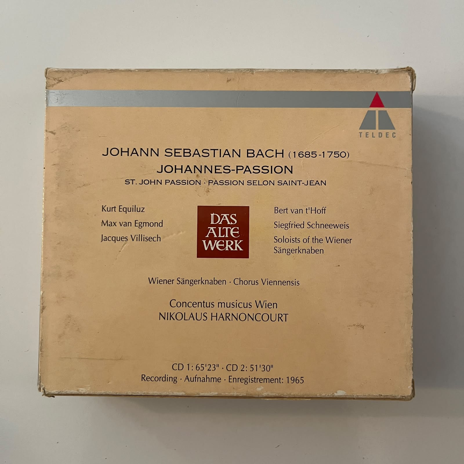 Box CD Bach - Johannes-Passion (2 CDs) - Importado - Imagem 2