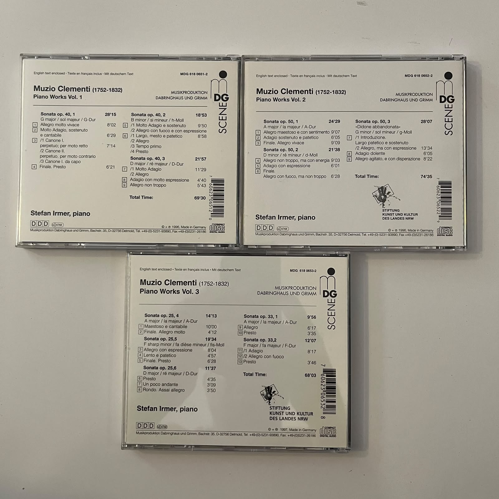 Box CD Muzio Clementi – Piano Sonatas (3 CDs) - Importado - Imagem 4