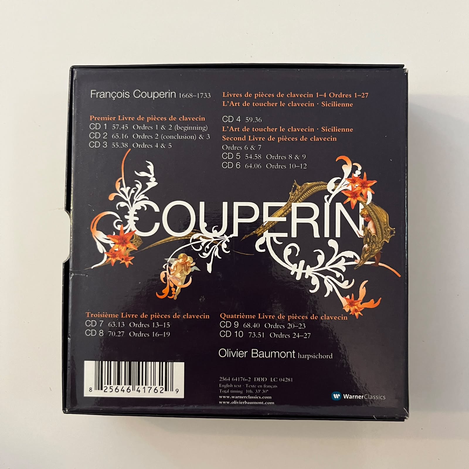 Box CD Couperin – Intégrale Des Livres De Pièces De Clavecin (10 CDs) - Importado - Imagem 2