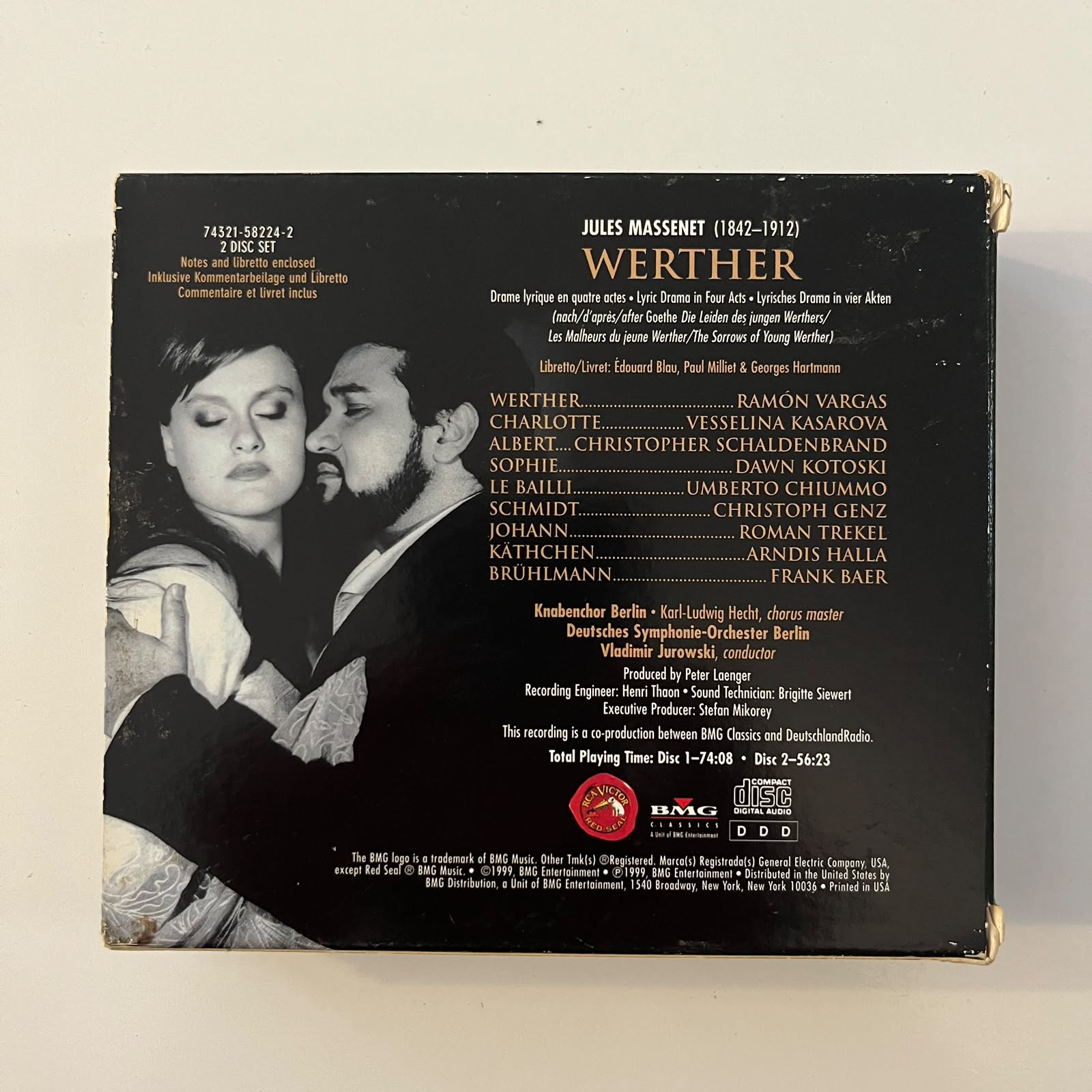 Box CD Massenet - Werther - Reg: Jurowski (2 CDs) - Importado - Imagem 2