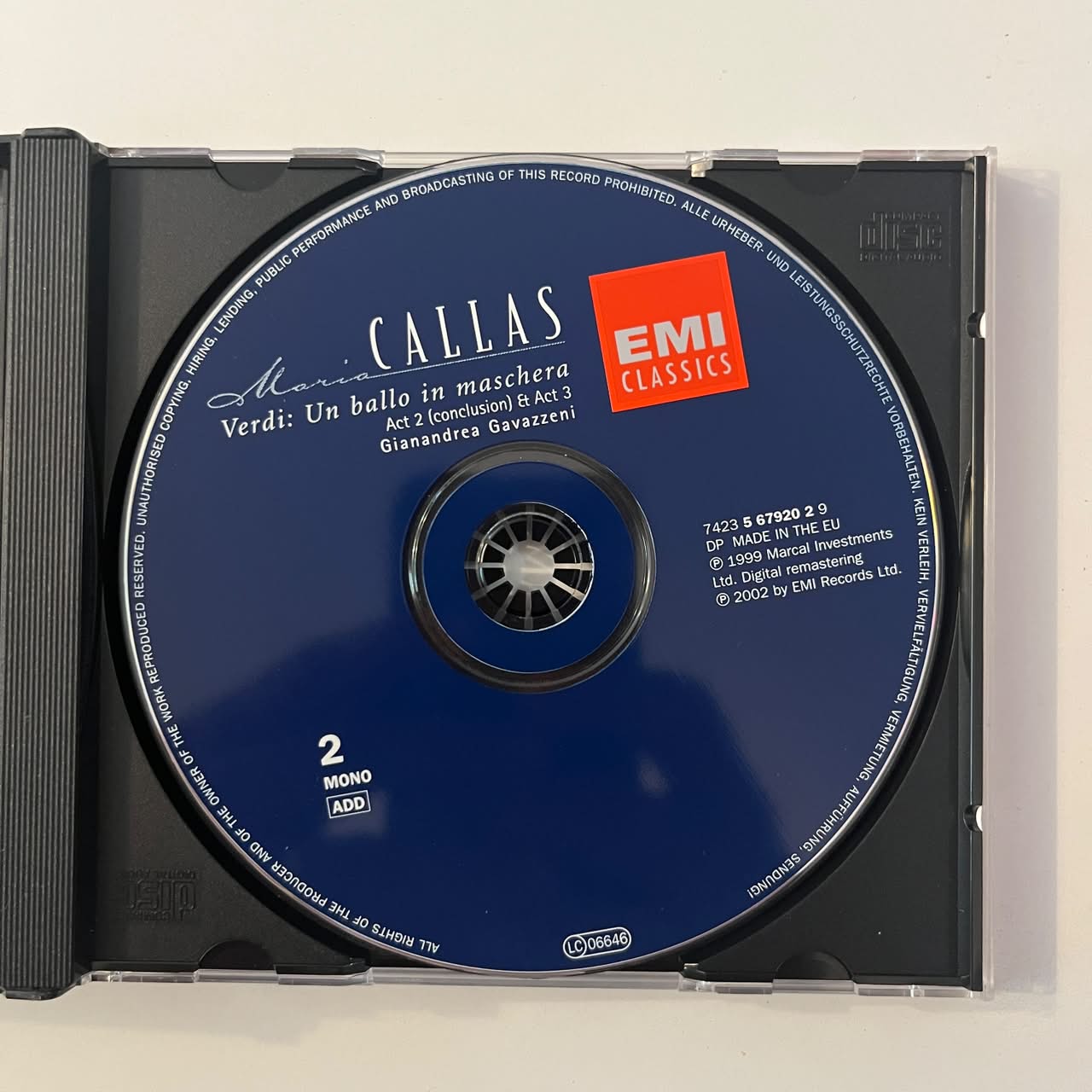 Box CD Maria Callas - Verdi - Un Ballo In Maschera (2 CDs) - Importado - Imagem 5