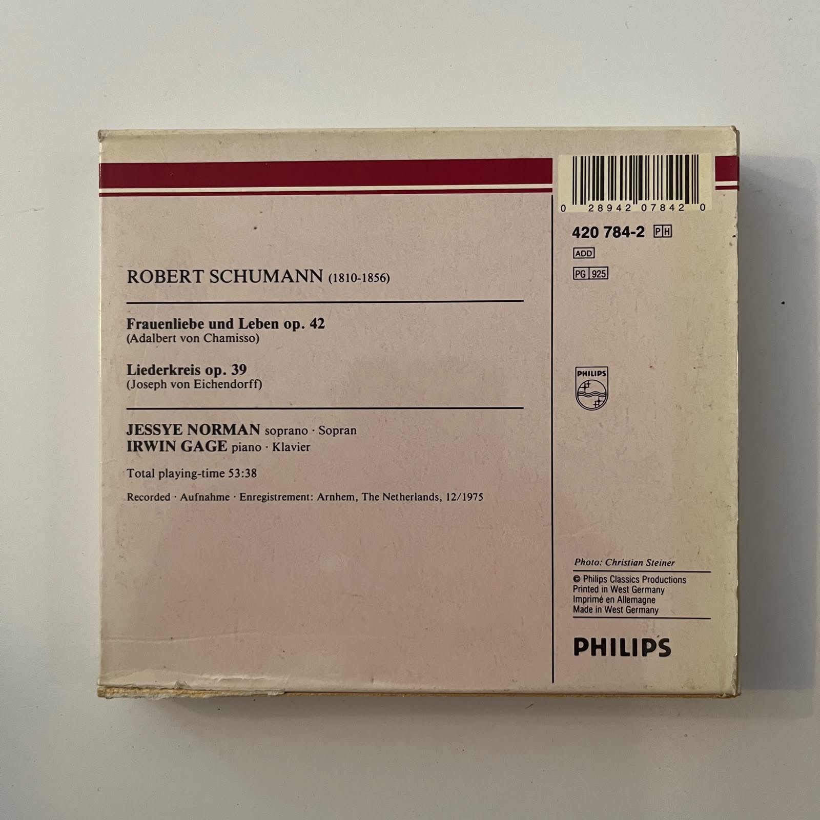 Box CD Schumann – Frauenliebe Und Leben / Liederkreis Op. 39 - Jessye Norman - Importado - Imagem 2
