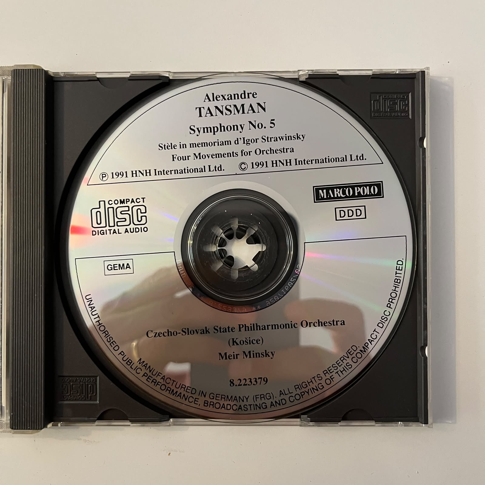 CD Tansman – Symphony No. 5 - Reg: Minsky - Importado - Imagem 3