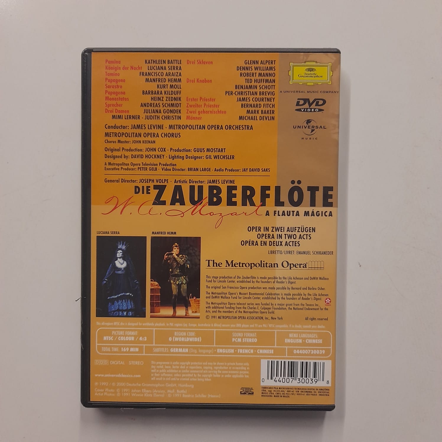 DVD Mozart - A Flauta Mágica - Reg: James Levine - Imagem 2