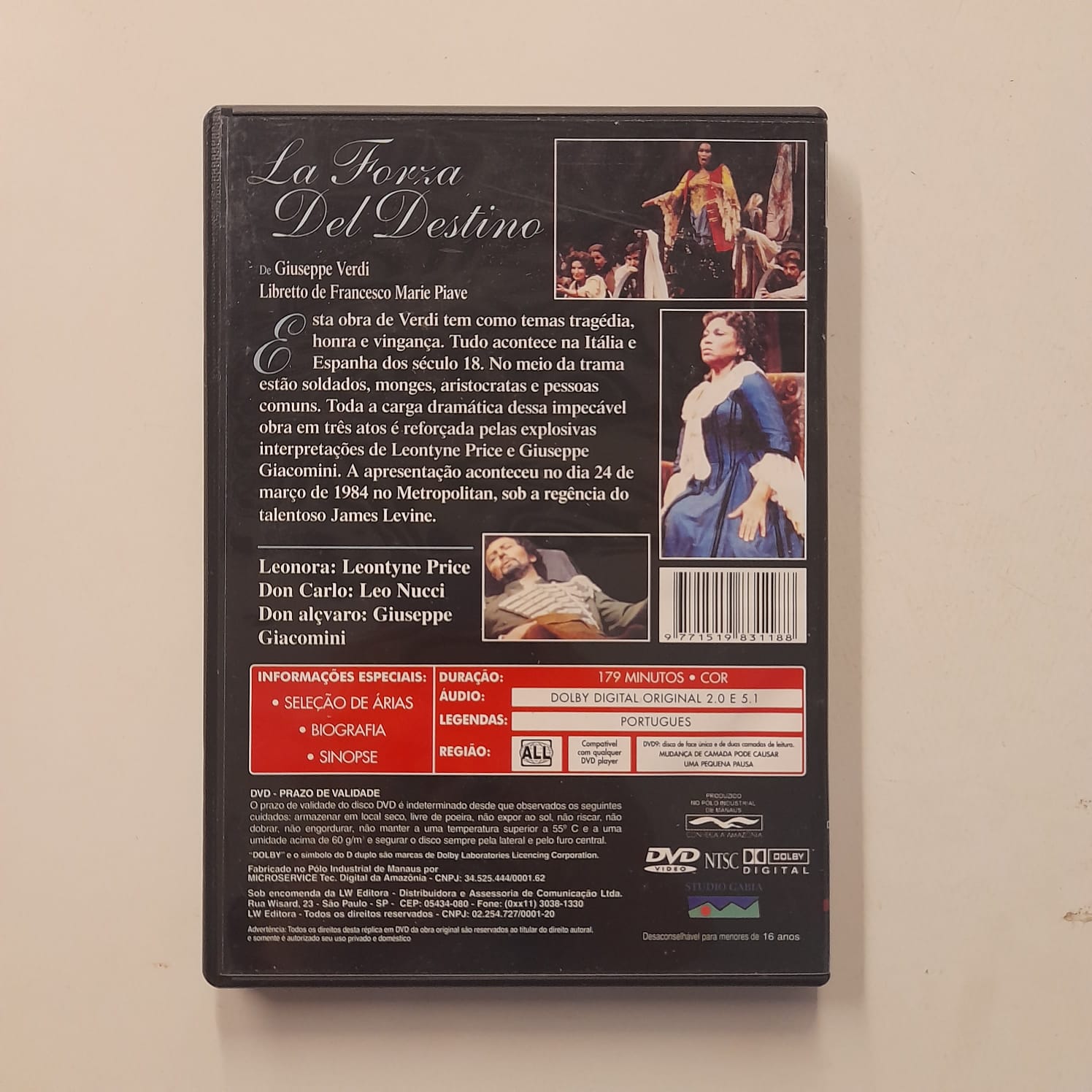 DVD Verdi - La Forza Del Destino - Imagem 2