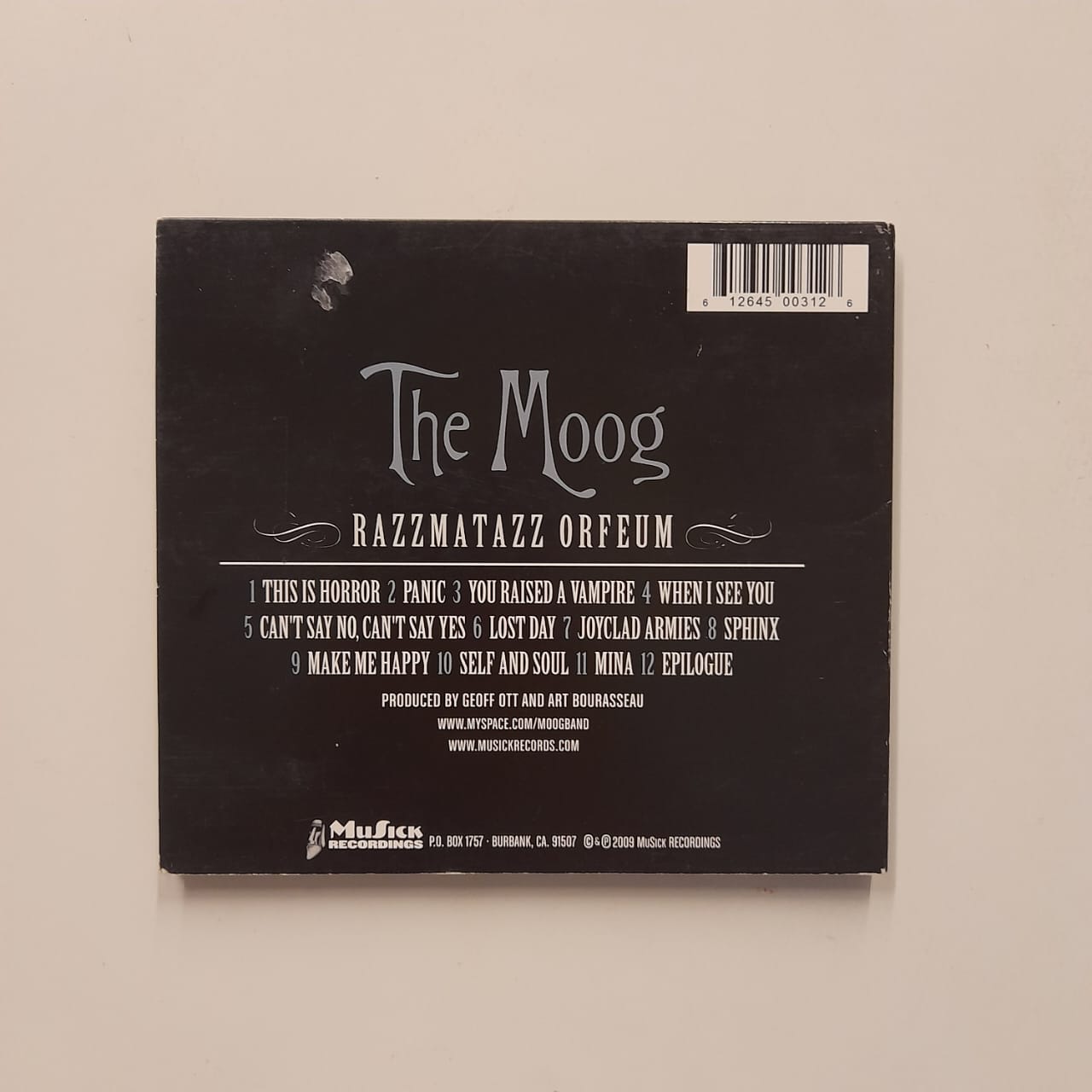 CD The Moog – Razzmatazz Orfeum - Importado - Imagem 2